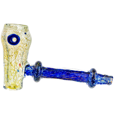 5" Cobalt Frit w/ Fume Head Hammer Hand Pipe
