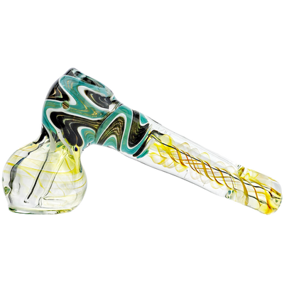 5.5" Fume Swirl w/ Color Line Wave Body & Bowl Bubbler - photo 2
