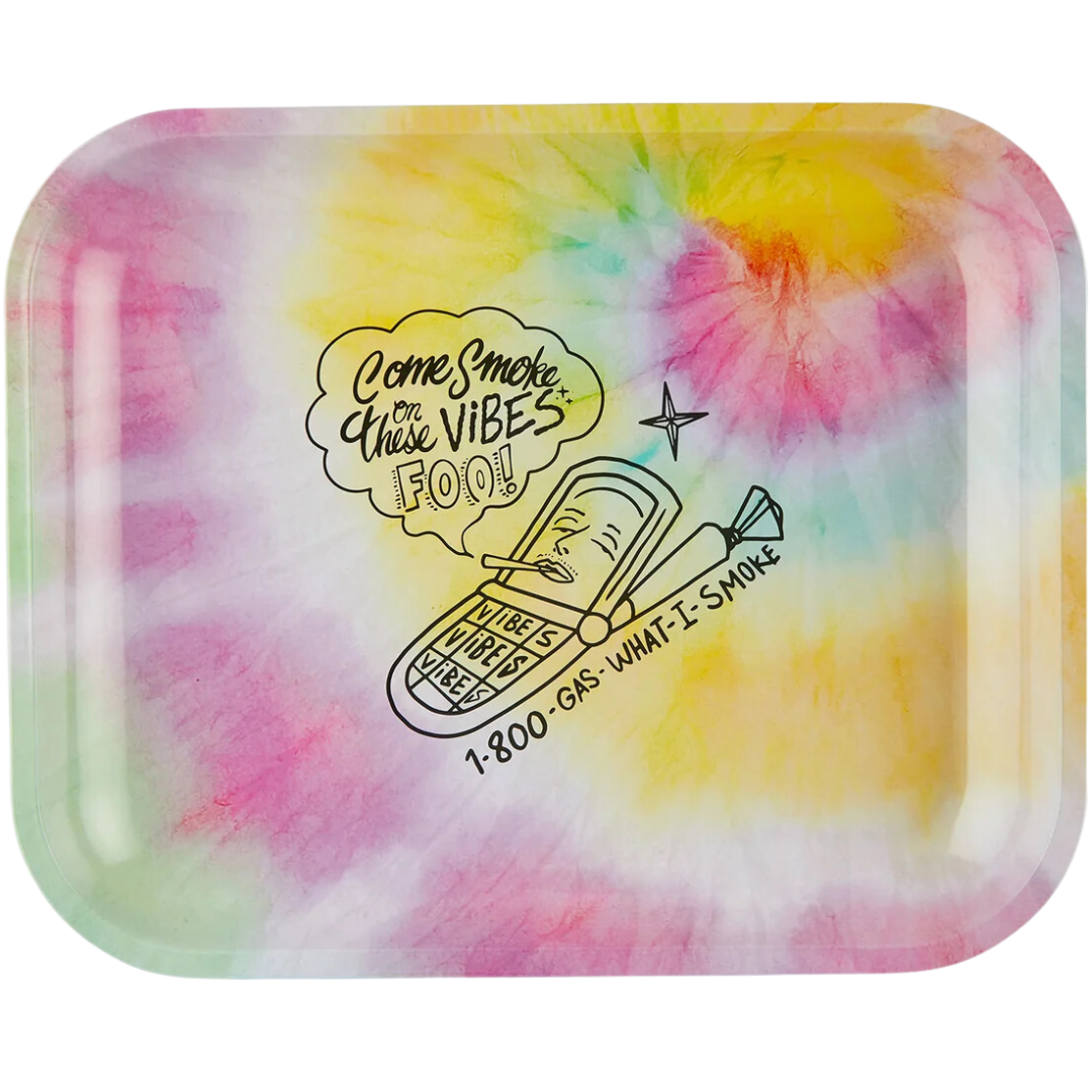 VIBES 1-800 WHAT I SMOKE ROLLING TRAY – LARGE