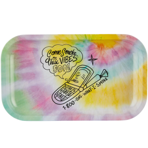 VIBES 1-800 WHAT I SMOKE ROLLING TRAY – MEDIUM by VIBES