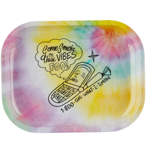 VIBES 1-800 WHAT I SMOKE ROLLING TRAY – SMALL by VIBES