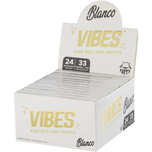 VIBES BLANCO BOOKLETS WITH TIPS FATTY 33 – 24 DISPLAY BOX by VIBES