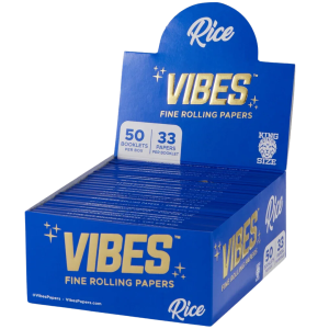 VIBES RICE PAPERS BOX – KING SIZE SLIM by VIBES