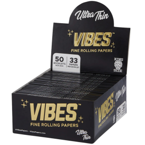 VIBES ULTRA THIN PAPERS BOX – KING SIZE SLIM by VIBES