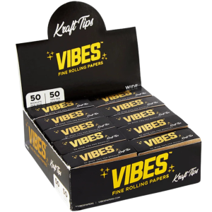 VIBES WIDE TIPS BOX – KRAFT by VIBES