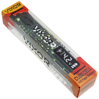Vixor Cubecell 510 Vape Battery - 12 Pack Display - alternate angle
