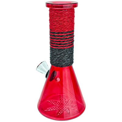 6" Hemp Rope Soda Lime Glass w/ Carb Bongs - 6 Pack Display - photo 3