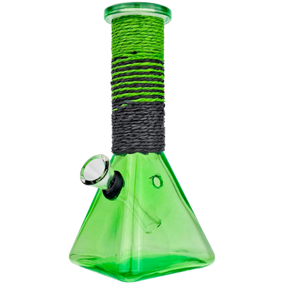 6" Hemp Rope Soda Lime Glass w/ Carb Bongs - 6 Pack Display - photo 5