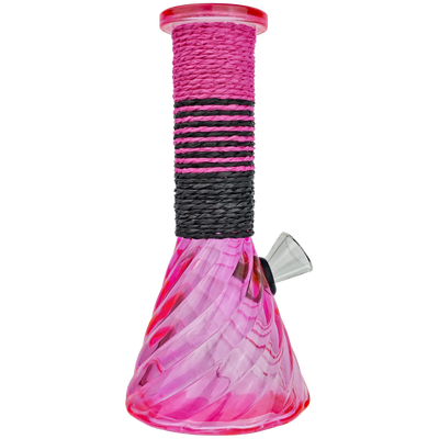 6" Hemp Rope Soda Lime Glass w/ Carb Bongs - 6 Pack Display - photo 6