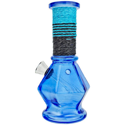 6" Hemp Rope Soda Lime Glass w/ Carb Bongs - 6 Pack Display - photo 7