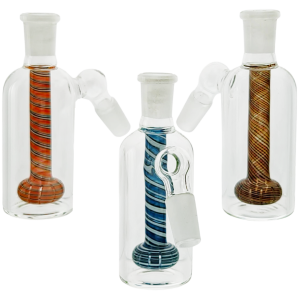 5″ SPIRAL COLOR SHOWER HEAD ASH CATCHER