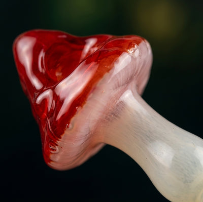 Mushroom glass pipe - alternate angle