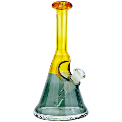 6.5" Costa Glass Two-Tone Flask Rig