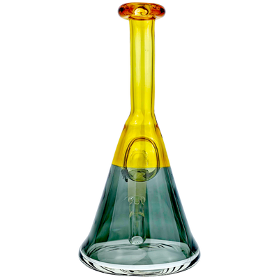 6.5" Costa Glass Two-Tone Flask Rig
