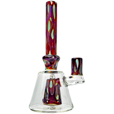 10" Randohm Glass Color Dot Bottle Rig - Made in USA (one off)