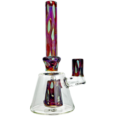 10" Randohm Glass Color Dot Bottle Rig - Made in USA (one off)