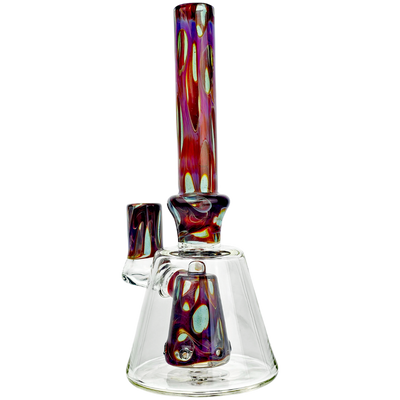 10" Randohm Glass Color Dot Bottle Rig - Made in USA (one off)
