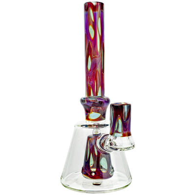 10" Randohm Glass Color Dot Bottle Rig - Made in USA (one off)
