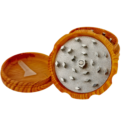 2.5″ NOTCHED WOOD GRAIN ZINC GRINDER