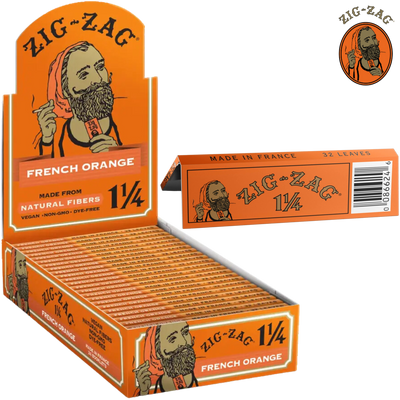 ZIG ZAG 1 ¼ FRENCH ORANGE ROLLING PAPERS