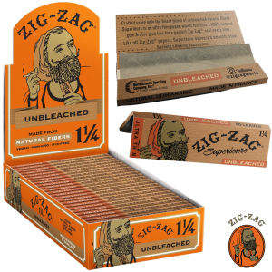 ZIG ZAG 1 1/4 UNBLEACHED PAPERS CARTON