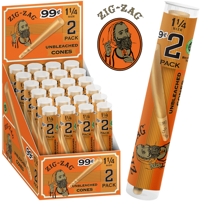 ZIG ZAG PAPER CONES 1 ¼ – 2PK