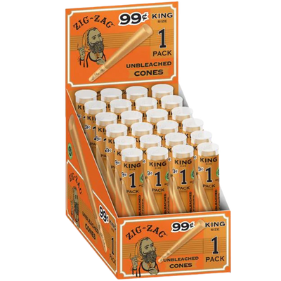 Zig Zag Paper Cones King – 1pk