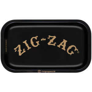 ZIG ZAG SMALL ROLLING TRAY – BLACK