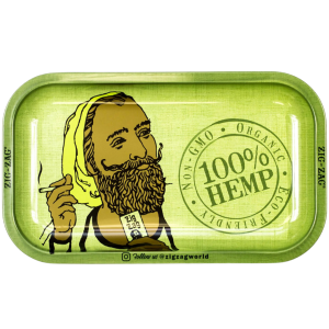 ZIG ZAG SMALL ROLLING TRAY – HEMP