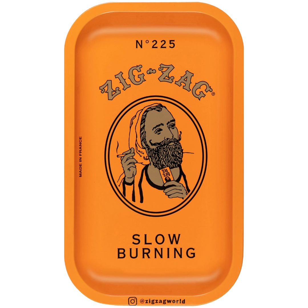 ZIG ZAG SMALL ROLLING TRAY – ORANGE