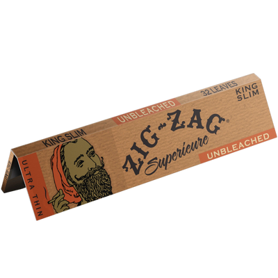 ZIG ZAG UNBLEACHED KING SLIM PAPERS CARTON
