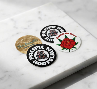 Custom stickers for lids