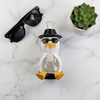 8" Sunglasses Duck Water Pipe | Glass + PVC