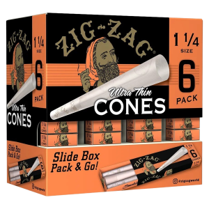 ZIG ZAG PROMO DISPLAY (36 PACK) – 1 1/4 CONES