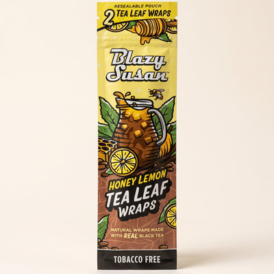 Blazy Susan Wraps – Honey Lemon Tea Leaf Wraps, light background