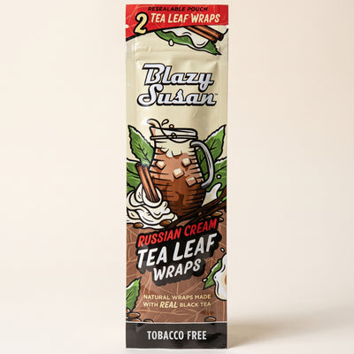 Blazy Susan Wraps – Russian Cream Tea Leaf, light background