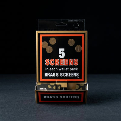Box of Screens – Brass on dark slate surface - Oil Slick Pad