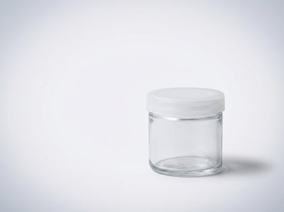 6ml Glass No-Neck Jar with Silicone lid
