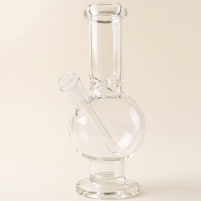 Clear Venetian Bubble Beaker, light background