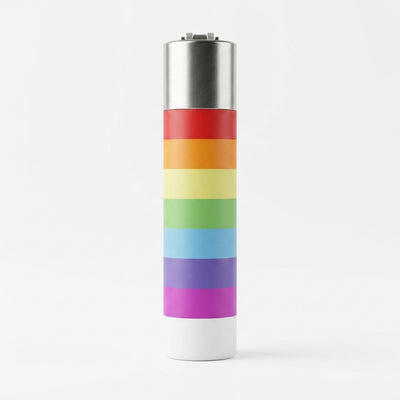 Clipper Lighters CP11 Crystal Rainbow on dark slate surface - Oil Slick Pad