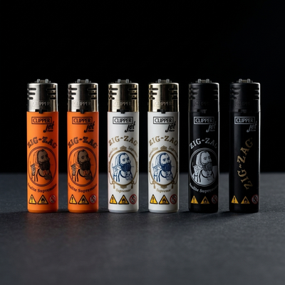 Clipper Lighters CKJ11 Jet Zig Zag BW - Tray