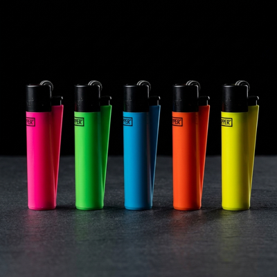 Clipper Lighters CKJ11 Solid Fluo BW