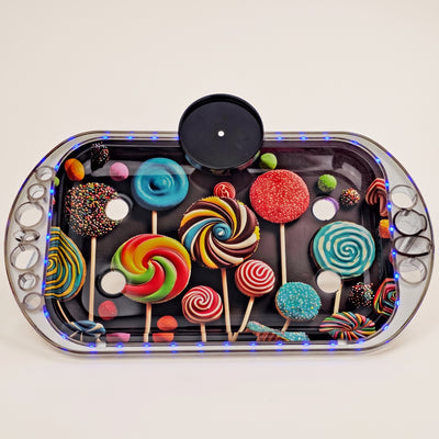 Cone LED Stand Up Rolling Tray Kit, light background