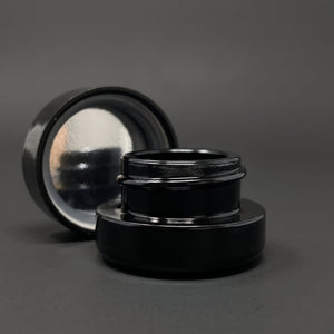 5ml UV Resistant Heavy Bottom Jar with Child Resistant Black Lids