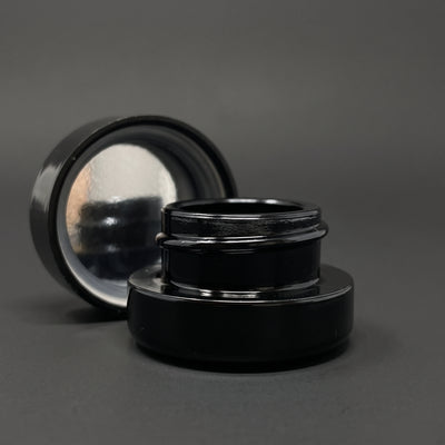 5ml UV Resistant Heavy Bottom Jar with Child Resistant Black Lids