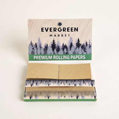 CUSTOM 1 ¼ Rolling Papers & Crutches w/ Magnet, light background