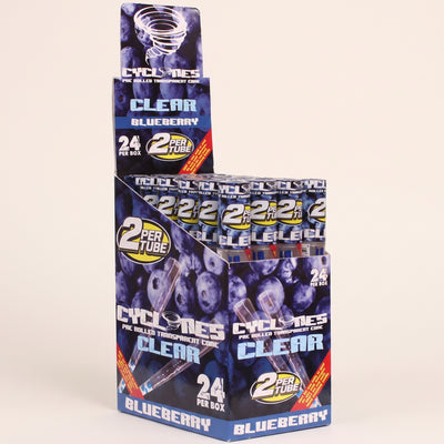 Cyclones 2pk Klear Blueberry 24bx, light background