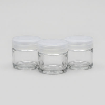 6ml Glass No-Neck Jar with Silicone lid