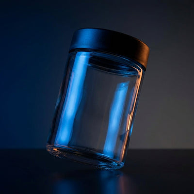 18oz Child-Resistant Glass Jars with Black Caps – 28 Grams (1 Ounce) Capacity, Airtight and Durable, 24-Pack – The Ultimate S