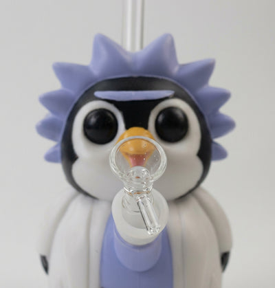 6.6" Penguin Mad Scientist Water Pipe | PVC